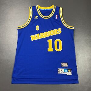 100% Authentic Tim Hardaway Adidas 90 91 Golden State Warriors Jersey Size L