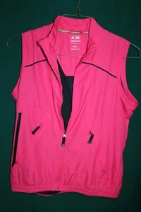 Adidas women's size S (small) ClimaProof pink zip-up golf vest RN#88387 gorgeous - Picture 1 of 4