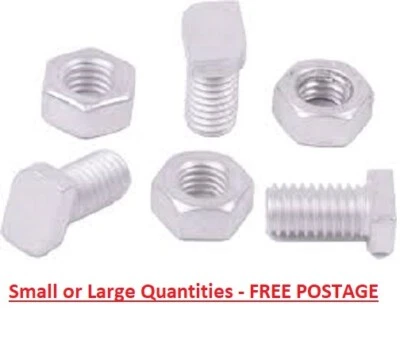 H&F Cropped Head Greenhouse Nuts and Bolts For Repairs & Maintenance - Aluminium