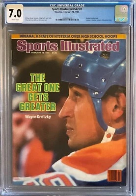 Sports Illustrated- WAYNE GRETZKY - February 18, 1985 - CGC 7.0 - Image 1 of 2