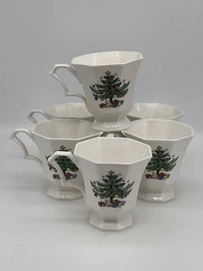 Nikko Christmastime footed cups JAPAN (no saucers) 7 Available - Picture 1 of 7