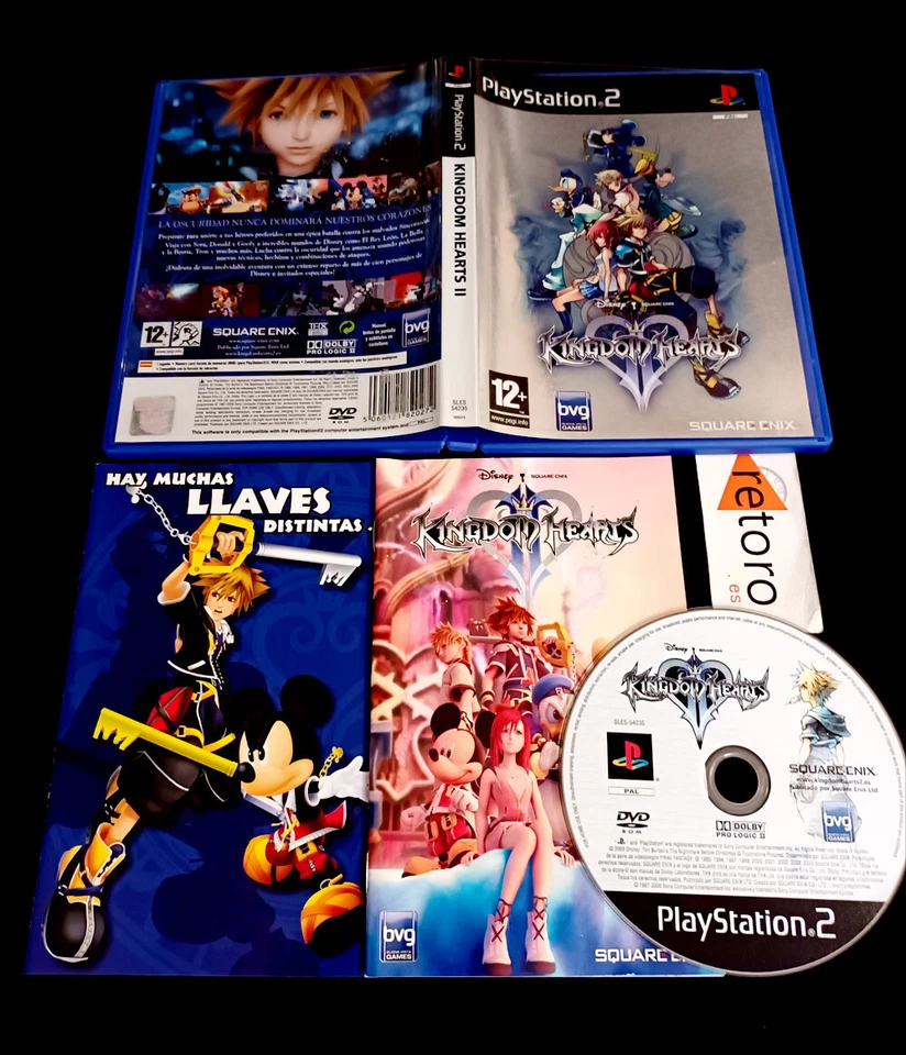 KINGDOM HEARTS II 2 Sony PS2 PLAYSTATION 2 play2 PAL-España Español Square Enix - Imagen 1 de 3