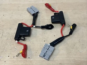 DALTON Prime Chair Battery Wires Cables w/ Fuses Left Right Wheelchair Tested - Picture 1 of 5
