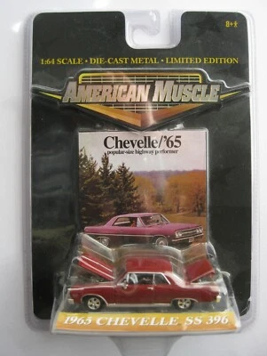 Chevrolet Chevelle SS 396 1965 capó maletero abierto *** ERTL American Muscle 1:64 - Imagen 1 de 4