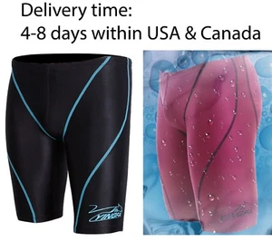 Men racing swimming jammers boys training swim trunks FINA approved Yingfa 9402B - Picture 1 of 11