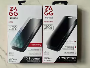 Set of 2 ZAGG Invisible Shield Screen Protector for iPhone 16 (6.1") - Picture 1 of 3