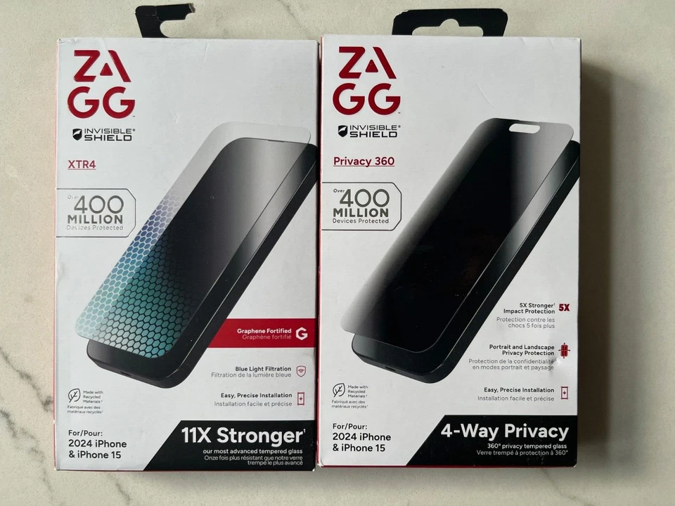 Set of 2 ZAGG Invisible Shield Screen Protector for iPhone 16 (6.1") - Image 1 of 1