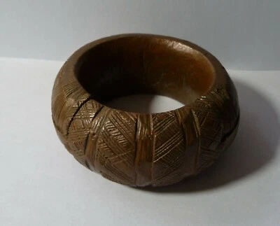 Bracelet ethnique ancien - cuivre massif - Photo 1/4