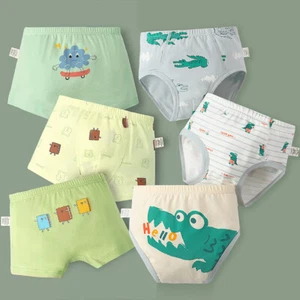 3Pack Little Boys Underwear Kids Cotton Boxer Briefs Dinosaur Training Boyshorts - Picture 1 of 37