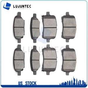 Front and Rear Ceramic Brake Pads Kit For Chevrolet Malibu 2009 - 2012 Low Noise - Foto 1 di 11
