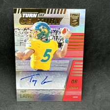 2021 Trey Lance RC Donruss Elite Turn Of The Century /99 Auto North Dakota Bison