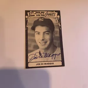 Joe DiMaggio Signed 1973 TCMA All-Time Greats Postcard Not Authenticated - Picture 1 of 7
