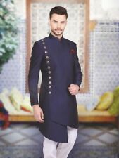Men's Indian Traditional Wedding Achkan Fashion Designer Sherwani Kurta Pyjama