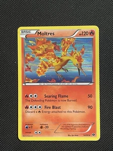 Moltres 14/99 Holo Raro Next Destinies Pokemon TCG LP - Imagen 1 de 2