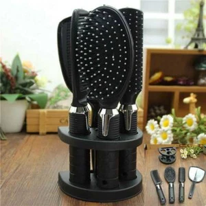 NEW Women Men Handheld Mirror Hair Brush Comb Set Travel Accessories Tools - Picture 1 of 5