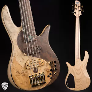Fodera Monarch Deluxe Yin Yang 5 - Buckeye/Walnut #M55551D - Picture 1 of 20