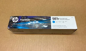HP Genuine 981Y L0R13A Extra High Yield Cyan Ink for PageWide 556dn - 16 k - Picture 1 of 3