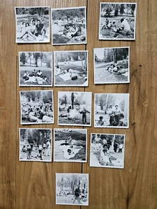 RARE LOT OF PHOTOS AFRICAN AMERICAN FAMILIES COOKOUT PICNIC RELAXING DAY @ PARK - Picture 1 of 15