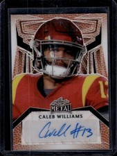 2023 Leaf Metal Draft Football Caleb Williams AUTO #1/1 signed