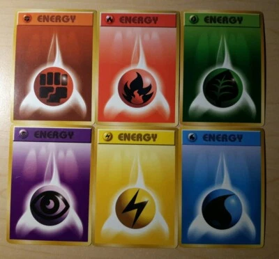 Complete Original Basic Energy Set Japanese Pokemon Cards Base Set 1996 - Image 1 of 3
