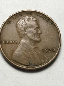 1936 P Lincoln Wheat Cent Penny Great Album Coin Low Price Lot D014 - Picture 1 of 12