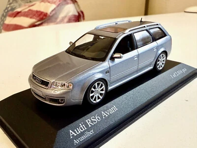 MINICHAMPS 400011710 AUDI RS6 2002 ARGENTO 1/43 - Immagine 1 di 4