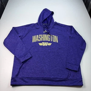 Adidas Washington Huskies Sudadera con Capucha Para Hombres 2XL XXL Púrpura Sudadera con Capucha Pullvoer - Imagen 1 de 7