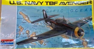 Monogram U.S. Navy TBF Avenger 1:48 Vintage 1990 Model Kit Inside Pack Sealed - Picture 1 of 1