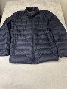 Genuine Michael Kors Down Puffer Coat Jacket Lightweight Packable Mens 3XT Navy - Picture 1 of 16