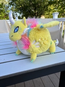 Squishable Prismatic Dragon Plush Yellow Rainbow Stuffed Animal Toy SOHO NY - Picture 1 of 6