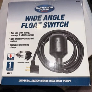 Neu O. B. Superior Pump Weitwinkel Tethered Float Switch 92000 mit Befestigungsklemme - Bild 1 von 3