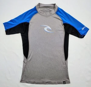 Traje de neopreno Rip Curl camisa para hombre talla M protector contra erupciones gris azul negro con board shorts lazo - Imagen 1 de 6