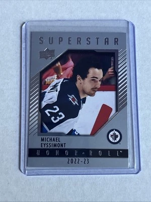 2022-23 UD Series 2 Superstar Honor Roll Michael Eyssimont #HR90 Jets (RC) - Image 1 of 2