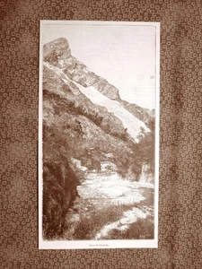 Veduta delle Cave di Crestola del 1894 Carrara Toscana - Picture 1 of 1