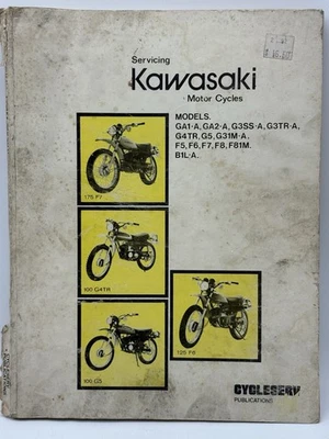 Kawasaki Motor Cycles G & F Factory Motorcycle Service Manual - Image 1 of 4