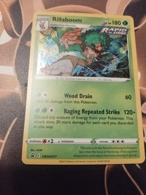 Rillaboom SWSH277 SWSH: Sword & Shield Promo Cards Holo-NM - Image 1 of 2