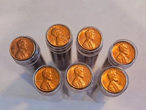 50pc 1963 Lincoln Memorial Cent Penny Uncirculated BU Roll in tubes - Picture 1 of 3