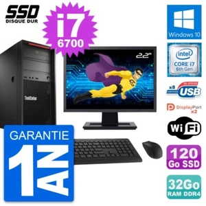PC tour LENOVO P310 MT Bildschirm 22 " Core i7-6700 RAM 32Go SSD 120Go Windows - Bild 1 von 8