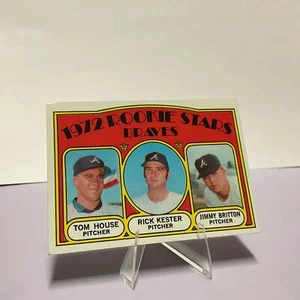 ⚾ 1972 Topps Rookie Stars House Kester Britton 351 Braves * Tarjeta de béisbol - Imagen 1 de 2