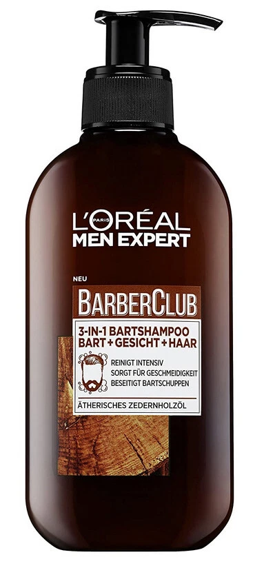 (24,96€/L) L´Oréal Men Expert Bartshampoo , Barber Club 3-in-1/  6er Pack - Bild 1 von 1