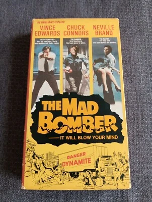 The Mad Bomber VHS Chuck Connors Neville Brand Vince Edwards 1973 Classic Movie - Image 1 of 3