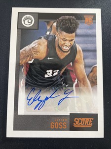 Elyjah Goss 2021 Panini Chronicles Score Draft Pick bronze Foil Rookie Auto
