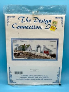PEMAQUID POINT LIGHTHOUSE Design Connection VERSIEGELT gezähltes Kreuzstich-Set neu aus altem Lagerbestand - Bild 1 von 3