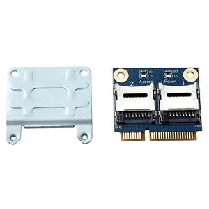 PCI-E PCIE Mini Memory Card Adapter PCI-E to Dual TF SDHC SDXC Reader Converter - Afbeelding 1 van 10