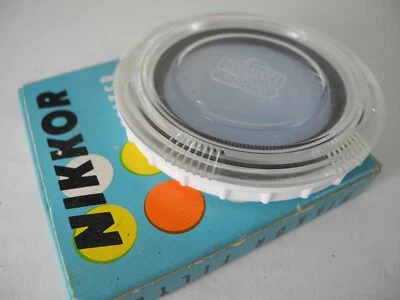 Nikon 52mm B2 Blue Filter in Excellent + Cond. Clean with case Heavy Brass rim - Image 1 of 4