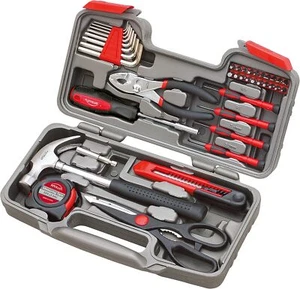 39pc Household Tool Set in Toolbox w/ Essential Hand Tools for DIY - DT9706 - Picture 1 of 7