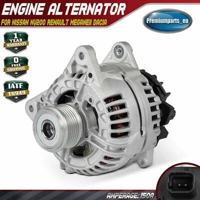 Engine Alternator for Nissan NV200 Qashqai/Qashqai+2 I Renault MeganeII Dacia - Image 1 of 4