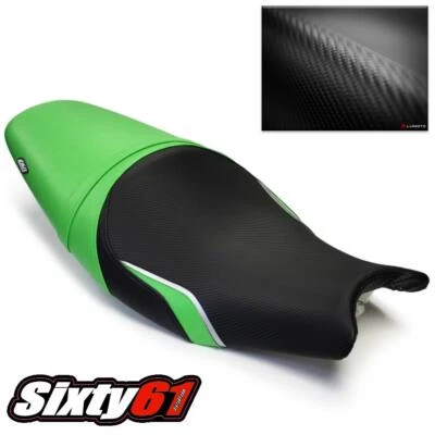Cubierta de asiento Kawasaki ER6F ER6N Ninja 650R 2005-2008 Luimoto verde negro Foto 1 de 2