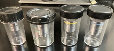 Lote de 4 oculares microscopio EPOI y Unitron Foto 1 de 4