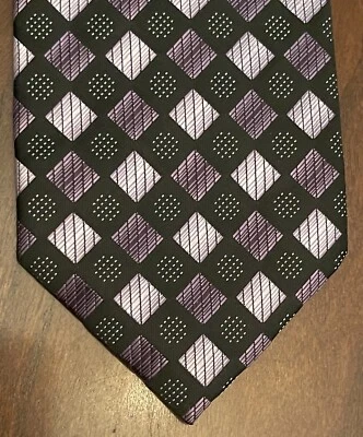 Corbata de cuello Covington púrpura hecha a mano 100 % poliéster para hombre hecha en China Foto 1 de 4